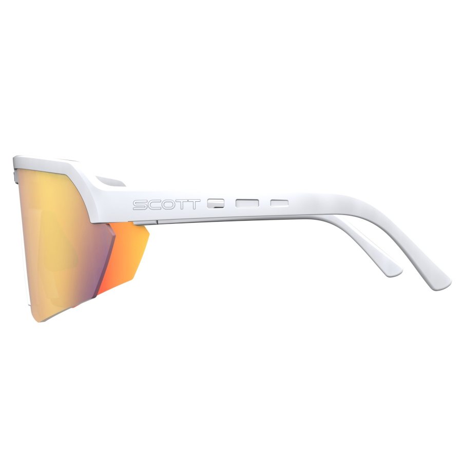 OCULOS DE SOL SCOTT SPORT SHIELD - WHITE MATT/RED CHR